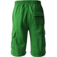 thumbnail image 3 of Men's Comfort Fleece Cargo Sweat Shorts with Drawstring, 3 of 5