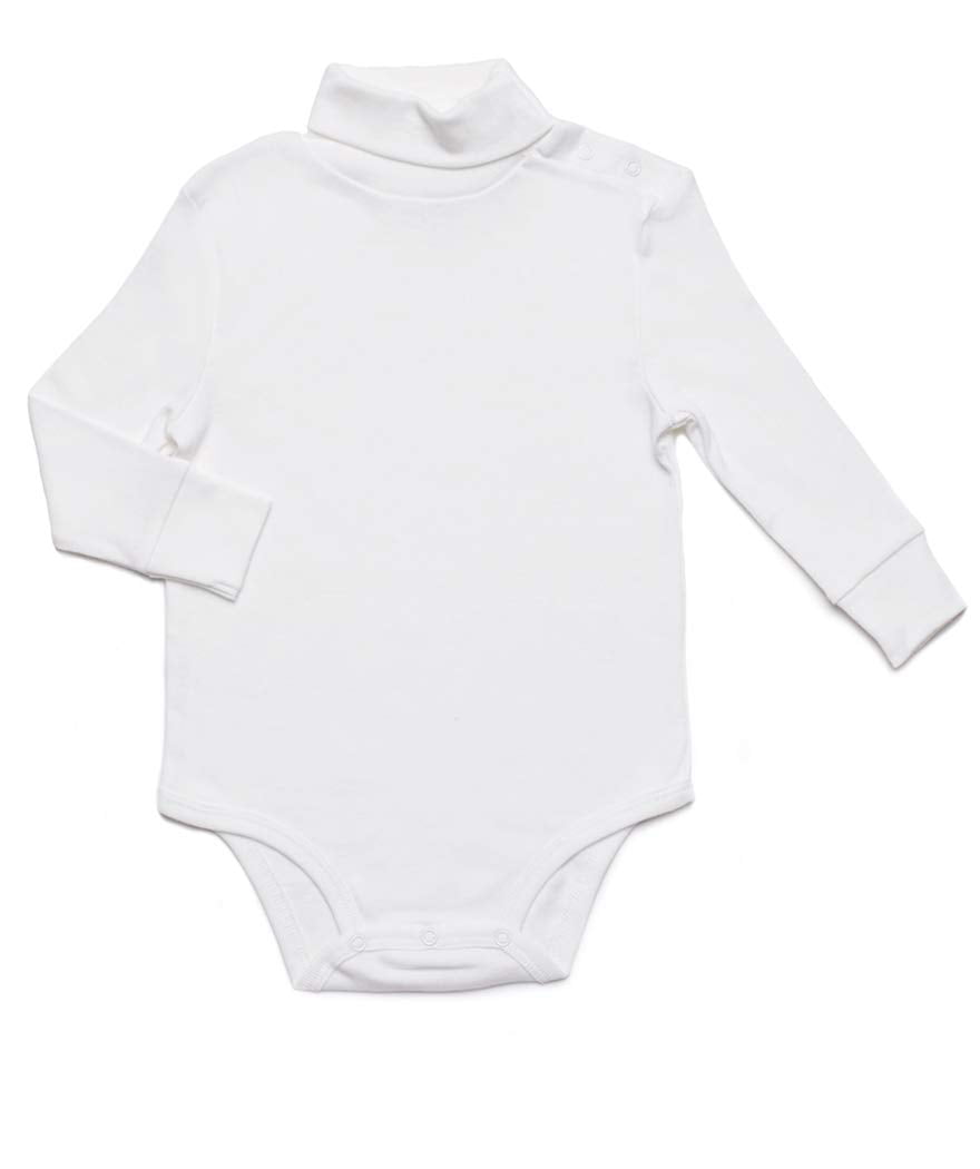 Leveret Long Sleeve Baby Boys Girls Bodysuit Turtleneck 100% Cotton ...