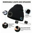 thumbnail image 6 of CENSGO Bluetooth Beanie with the Light, Unique Tech Gifts for Men, Wireless Headphones for Fishing Jogging Working, Christmas Stocking Black, 6 of 9