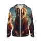 thumbnail image 1 of Balery Meditating Golden Retriever Sudadera ligera de manga larga con capucha y protección solar UPF 50+ para hombre y mujer, ideal para pesca y running-X-Large, 1 of 7