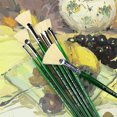thumbnail image 2 of Juego de 7 Pinceles de Cerdo JAMW Mango Largo, 2 of 3