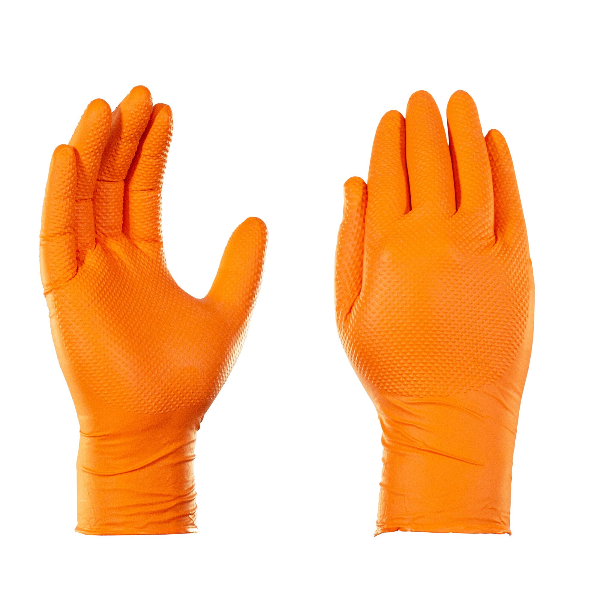 Nitrile Gloves - Heavy Weight - Orange - Textured - (100/Box) - ExtraExtra  Large, Hand Protection, Personal protection, Shop Supplies and Safety