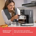 thumbnail image 2 of BLACK+DECKER CAFÉCRAFT 12-Cup Programmable Coffee Maker, Stainless Steel Drip Coffeemaker with Vortex Showerhead Technology, 2 of 13