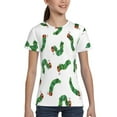 thumbnail image 3 of Kids 3D Graphic Hungry Caterpilla T-Shirts, Novelty Shirts Crewneck Short Sleeve Tees for Youth Boys Girls, 3 of 8