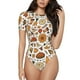 thumbnail image 1 of Fotbe Thanksgiving Food Body de Mujer con Cuello Redondo y Mangas Cortas, Sin Mangas Ajustado, Suave, Cómodo y Básico-Medium, 1 of 7