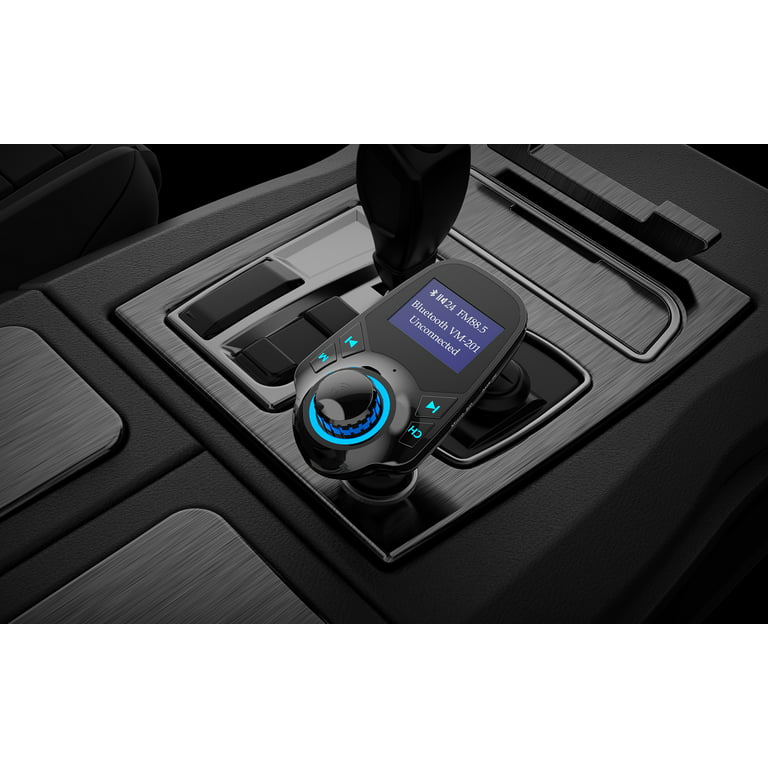 Auto Drive Low Profile Bluetooth FM Transmitter, Enable Hands-Free Phone  Calls,Compatible with Smartphones 