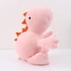 thumbnail image 4 of Peluche de dinosaurio con peso, almohada de dinosaurio con peso, cojín lumbar suave, almohadas adorables (Triceratops rosa), 4 of 5