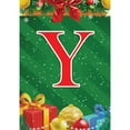 thumbnail image 2 of America Forever Monogram Christmas House Flag Letter Y 28 x 40 inch Double Sided Merry Christmas Gifts Presents Ornament Ball Winter Farmhouse Red & Green Holiday Yard Outdoor Decoration, 2 of 7
