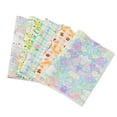 thumbnail image 1 of 5 Pcs Sewing Fabric Quilting Cloth Craft Material Cute Cartoon Pattern Waterproof Anti Fading Soft Touch Polyester for DIY Home Decor, 1 of 7