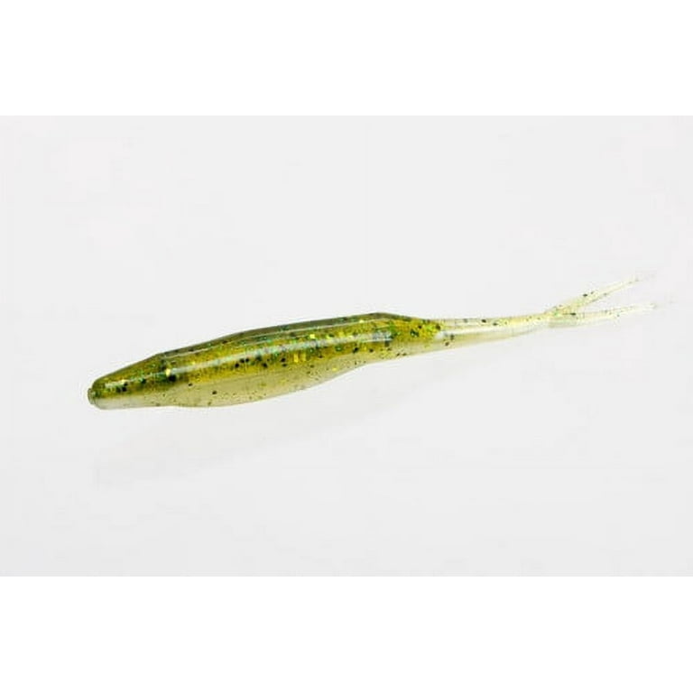 Zoom Super Fluke, Green Pumpkin Magic, 5 1/4