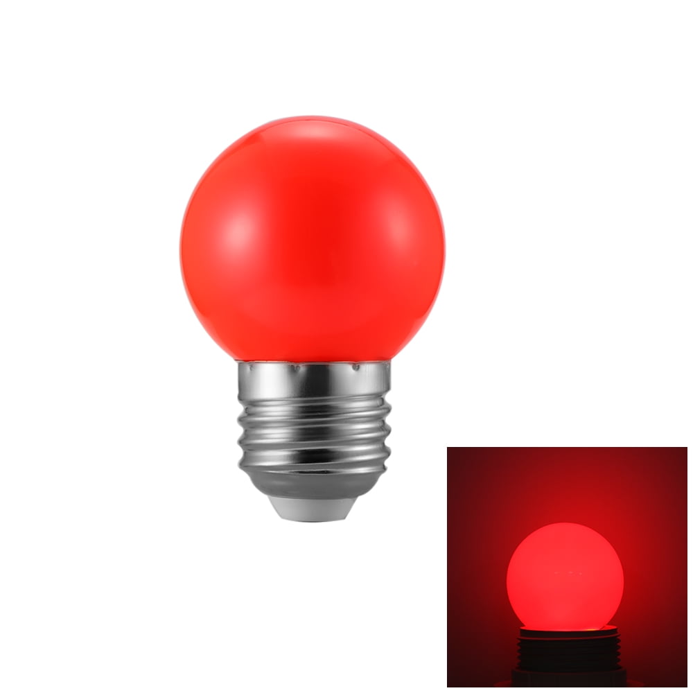 Worallymy LED Light Bulbs E27 Energy Saving Globe Lamp Red