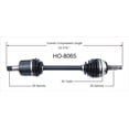 thumbnail image 4 of SurTrack HO-8065 CV Axle Shaft, 4 of 4