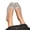 Silver, variant on Women's Chic Pointed Toe Jelly Flats Hollow PVC Sandals Breathable All-Day Casual Flat Shoes for Summer