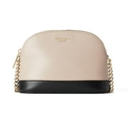 Kate Spade New York Women's Spencer Small Dome Crossbody Bag, Warm Beige/Black, One Size