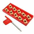 thumbnail image 2 of 10pcs Insert Indexable APMT1604 DP5320 25R0.8 Carbure Inserts CNC Or Trousse à Outils, 2 of 12