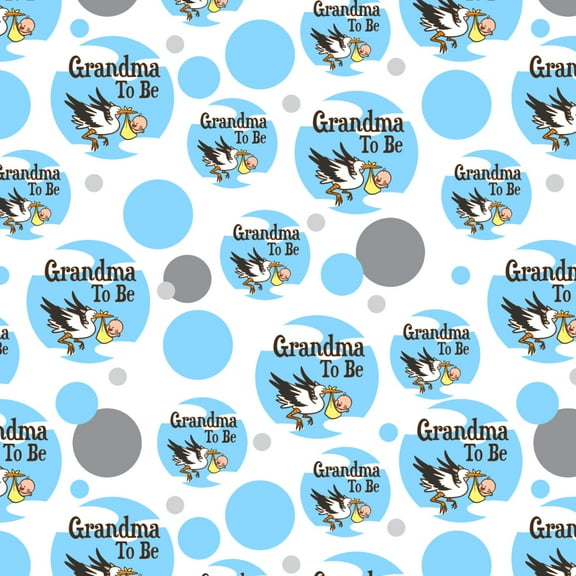 Grandma To Be Stork Baby Grandmother Premium Gift Wrap Wrapping Paper Roll