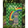 thumbnail image 3 of Wirehair Blue and Tan Dachshund St. Patrick's Day Flag Garden Size 11.25 in x 15.5 in, 3 of 3
