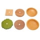 thumbnail image 2 of Juego de posavasos de hamburguesa, juego de posavasos de hamburguesa, posavasos de madera resistentes al calor, posavasos de madera para bebidas, características líderes en su clase, 2 of 14