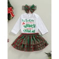 thumbnail image 3 of goowrom Baby Girl?s Letter Romper and Stripe Short Skirt  Headband Set, 3 of 8