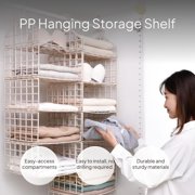 Tnarru Dorm closet organizer maximizes space.