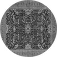 thumbnail image 1 of Ahgly Company Indoor Round Oriental Gray Industrial Area Rugs, 4' Round, 1 of 4