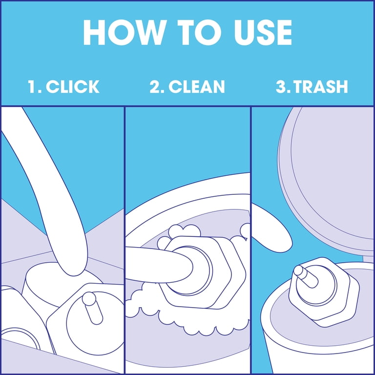 Great Value Toilet Cleaning Kit Refills with Bleach, Fresh Scent