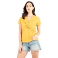 thumbnail image 1 of Blusa manga corta con nudo al frente, 1 of 5