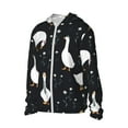 thumbnail image 3 of Goofa Fashionable Goose Printed Women's UPF 50+ Sun Protection Hoodie Jacket Lightweight Long Sleeve Sun Shirt for Women with Pocket Hiking Outdoor-X-Large, 3 of 9