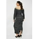 thumbnail image 3 of Vestido con detalle de cadena Roman Fashion Talla Extra 51731 Gris 38, 3 of 7
