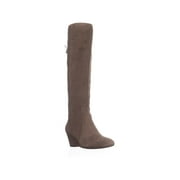 Womens Anne Klein Azriel Wedge Knee-High Boots, Taupe, 5.5 US