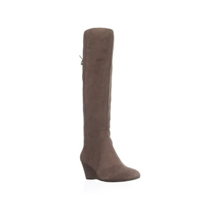 Womens Anne Klein Azriel Wedge Knee-High Boots, Taupe, 5.5 US