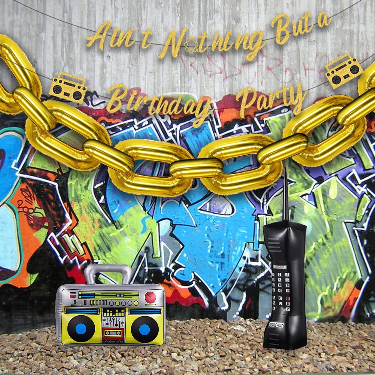 Hip Hop Birthday Party Decorations Retro Theme Back To 70s 80s 90s 