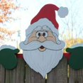 thumbnail image 1 of Decoración de valla de madera, decoración perfecta, adorno de jardín de césped duradero, decoración de Navidad al aire libre (Santa Claus) Fokelyi WLJ-2215, 1 of 4