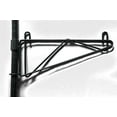 thumbnail image 3 of 18" Deep x 60" Wide x 54" High Adjustable 4 Tier Black Wall Mount Shelving Kit, 3 of 3