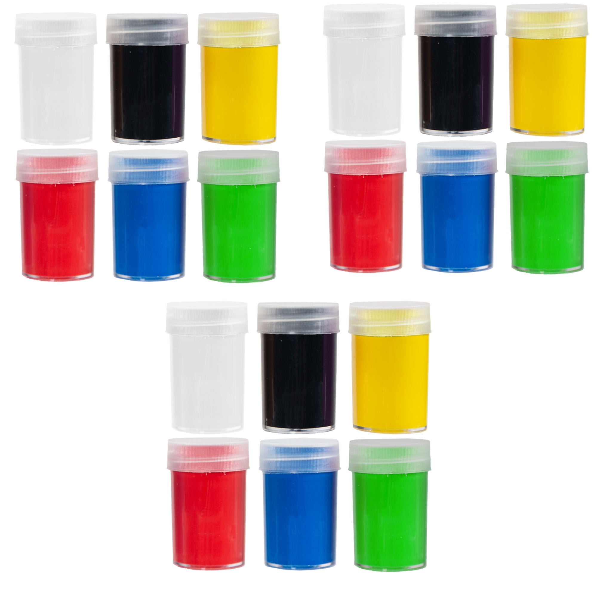 New Hello Hobby Primary Acrylic Paint Jars, 6 Primary Colors sip