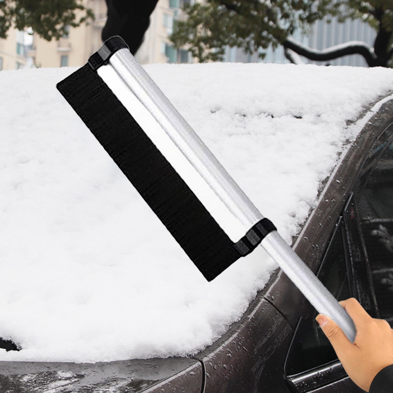 Detachable Car Snow Shovel Winter Ice Scraper Sweeping Brush Window  Windshield Cleaning Scraping Removal Tool for Vehicle