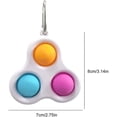 thumbnail image 2 of 3 Pack Fidget Simple Dimple Toy, Stress Relief Hand Toys for Kids Adults, Handheld Mini Pop pop Fidget Toy, Simple Dimple on The Fingers and Hands Easy to Use Addictive Decompression Key (3 pop), 2 of 7