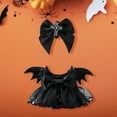 thumbnail image 4 of Cute Halloween Bat Dress for 6 3/4 Inch Dolls - 1 Piece Outfit for Collectors and Dress Up Fun (Doll Not Included) - Black, 4 of 6