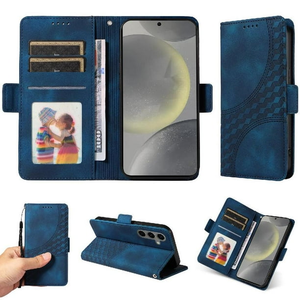 Funda GANGXUN para Samsung Galaxy S25 Plus con diseño acolchado elegante, cuero PU, protección total y ajuste preciso