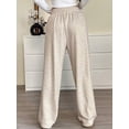 thumbnail image 3 of jinghuiyue Womens Sweatpants Wide Leg High Waisted Elastic Drawstring Baggy Straight Leg Casual Lounge Pants L, 3 of 5