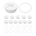 thumbnail image 1 of Tapón para bidones de plástico QWORK de 208 litros, 2 roscas, 24 unidades, 1 of 8