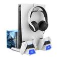 thumbnail image 4 of Multifunctional Heat Dissipation Base for PS5 Slim Digital and Disc Edition, Game Controller Charging Stand-White, 4 of 6
