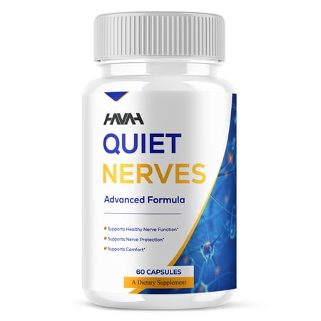 Quiet Nerves Nootropic Pills, QuietNerves Advanced Formula (60 Capsules)