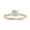 Rose Gold, variant on 0.50 Carat Solitaire Round Lab Grown White Diamond Textured Shank Engagement Ring for Women in 14K Solid Rose Gold, Size 7