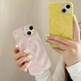 thumbnail image 5 of Love Heart Glossy Solid Color Fashion Curly Wave Soft TPU Case for Women Girls Compatible with iPhone Case (Pink,iPhone 13 Pro Max), 5 of 9