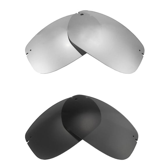 Walleva Polarized Titanium   Black Replacement Lenses For Maui Jim Banyans Sunglasses