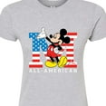 thumbnail image 3 of Disney - Mickey Flag All American - Juniors Fitted Graphic T-Shirt, 3 of 5