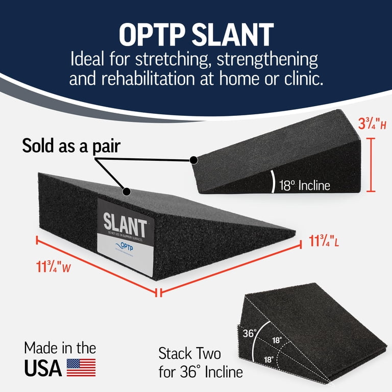 Foam Board OPTP Slant Foam Wedge Pair - 18° Incline S For Calf ...