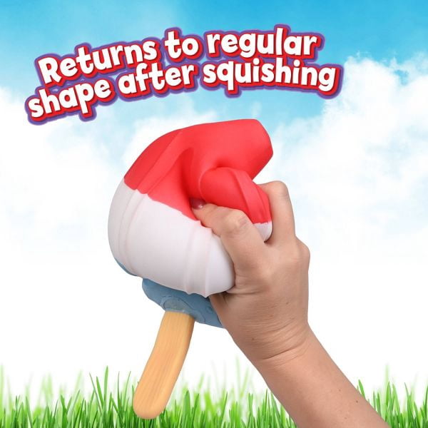 Squeeezy Americana Rocket Pop Fidget Toy Jumbo Squishy Stress Relief 11 Inches Tall