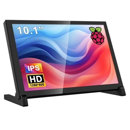 Hosyond 10.1" IPS LCD Capacitive Touchscreen Monitor HDMI Display 1280x800 for Raspberry Pi 5/4/3B+ Xbox PS4 Windows 7/8/10